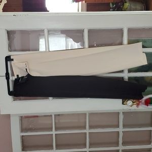 Plus-sized split color dress pants